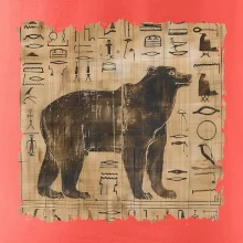 Egyptské hieroglyfy medvěd