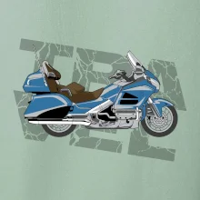 Cestovní motorka Amerika modrá