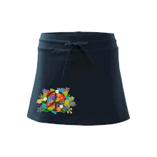 Peace symbol prorostlý květinami