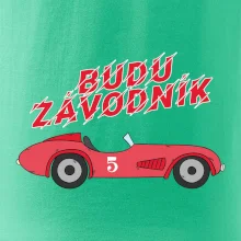 Budu závodník červené staré auto