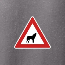 Dopravní značka - Pozor vlk