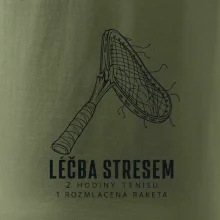 Léčba stresem rozmlácená raketa