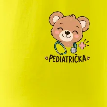 Pediatrička s medvídkem a stetoskopem - malý potisk