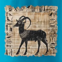 Egyptské hieroglyfy koza