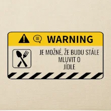 Warning mluvení - Jídlo