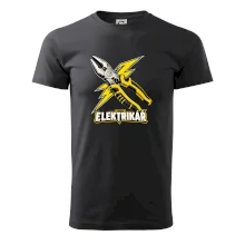Elektrikář s bleskem a kleštěmi