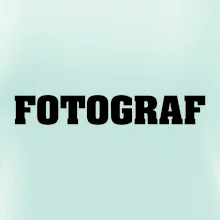 Novinář nápis - Fotograf