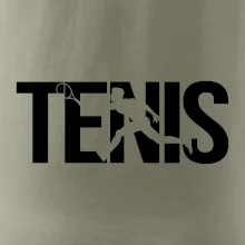 Tenis nápis silueta