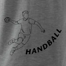 Handball nápis šikmo