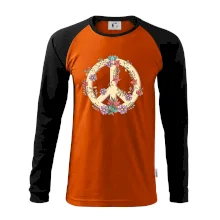 Peace symbol pískový