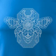 Steampunk včela černobílá