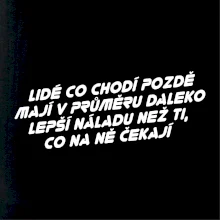 Lidé co chodí pozdě