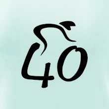 Cyklista slaví čtyřicítku (40)