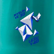 Bouldering myslím ve 3d lezu v 4d