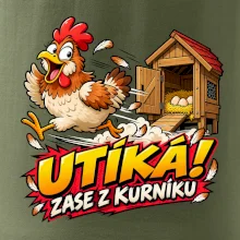 Útěk slepice z kurníku