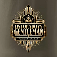 Listopadový gentleman zlatý art deco motiv