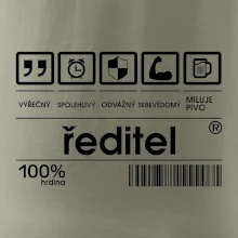 Čárový kód - Ředitel