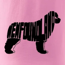 Novofundlandský pes - nápis v tělě