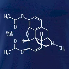 Molekulární struktura Heroin