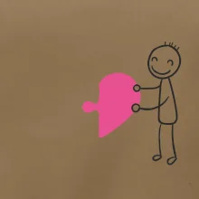 Párová trička puzzle postavička