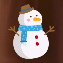 Sněhulák se šálou