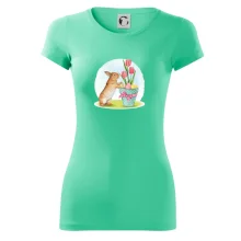 Velikonoční zajíček tulipány