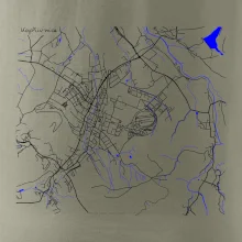 Kopřivnice - Mapa s vodními toky