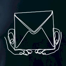 Obálka pošták jedním tahem