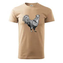 Kohout kreslený černobílý