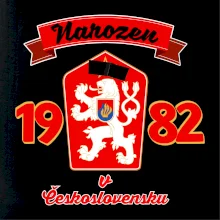 Narozen v Československu - Přelepený znak 1982