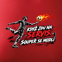 Nohejbalový pekelný servis