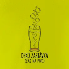Deko zastávka čas na pivo sklenice s potápěčskými bublinami