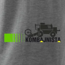Kombajnista zelená a žlutá