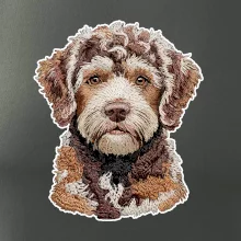 Lagotto romagnolo vyšívaná hlava