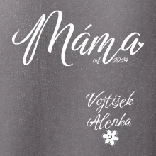 Máma od roku + jména dětí dole vlevo