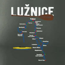 Mapa řeky Lužnice
