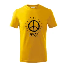 Peace symbol černobílý