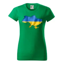 Ukrajina vlajka mapa