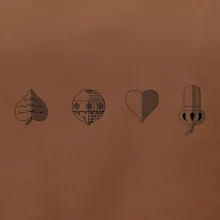 Prší - barvy hracích karet