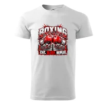 Boxerské rukavice v ringu eat sleep repeat