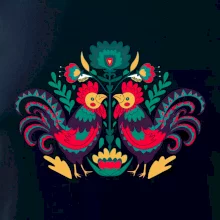 Folklor - Slepice barevné