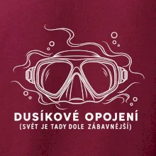 Dusíkové opojení potápěčská maska s vlnícími se linkami
