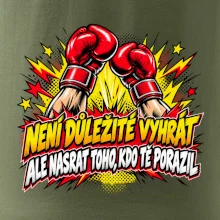 Není důležité vyhrát - komiksové červené boxerské rukavice