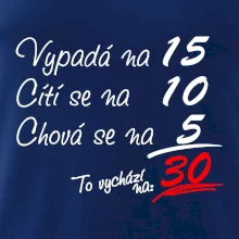 Vypadá, cítí se, chová se - 30 let