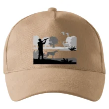 Lovec a ohař v lese