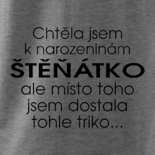 Chtěla jsem dostat k narozeninám štěňátko