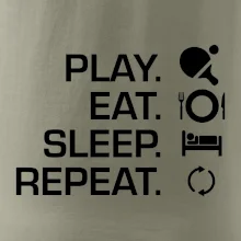 Stolní tenis - eat sleep