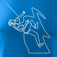 Lezec na skále jedním tahem