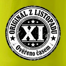 Originál z listopadu černobílá pečeť XI