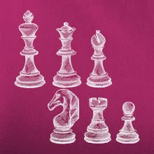 Šachové figurky kreslené